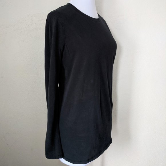 Fall Halloween Black Maternity Top Long Sleeve Tee Liz Lange - Picture 4 of 6